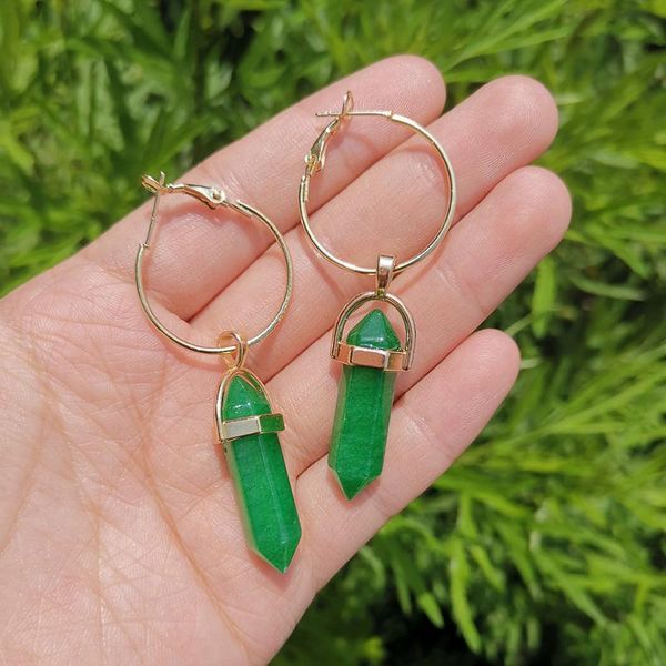 hoop & huggie lost lady natural stone earrings for women round metal circle fashion girl jewelry wholesale accessories gifts, Golden;silver
hoop & huggie lost lady natural stone earrings for women round metal circle fashion girl jewelry wholesale accessories gifts, Golden;silver