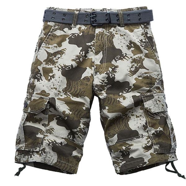 men's shorts summer casual camouflage military multi pocket pants plus size homme outwear loose work army tactical men, White;black
men's shorts summer casual camouflage military multi pocket pants plus size homme outwear loose work army tactical men, White;black