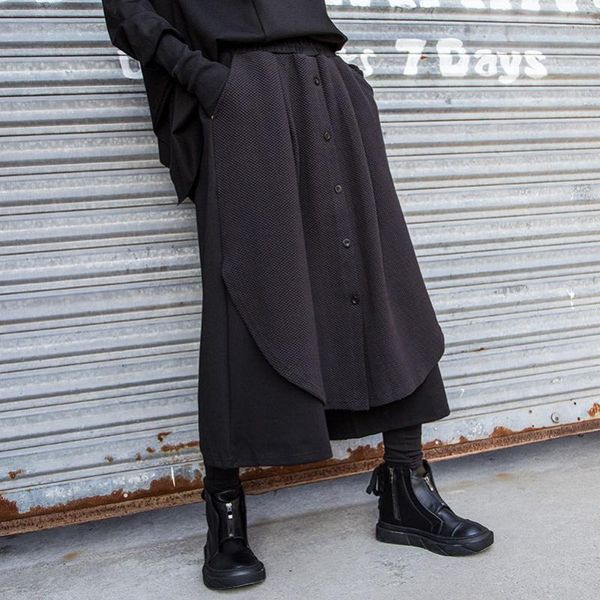 women's pants & capris qpfjqd 2021 winter spring loose false two pieces patchwork wide leg elastic waist women long cotton trouser plus, Black;white
women's pants & capris qpfjqd 2021 winter spring loose false two pieces patchwork wide leg elastic waist women long cotton trouser plus, Black;white