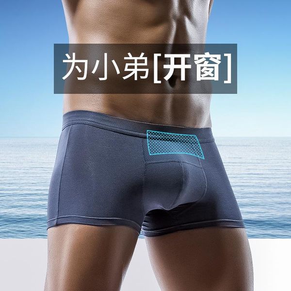 underpants summer men's modal underwear ice silk breathable mesh boxers solid color u convex large size boxer shorts men transparent, Black;white
underpants summer men's modal underwear ice silk breathable mesh boxers solid color u convex large size boxer shorts men transparent, Black;white