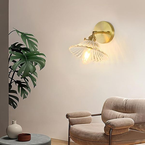 wall lamps retro american copper glass lamp simple living room bedroom corridor beautiful flower shaped
wall lamps retro american copper glass lamp simple living room bedroom corridor beautiful flower shaped