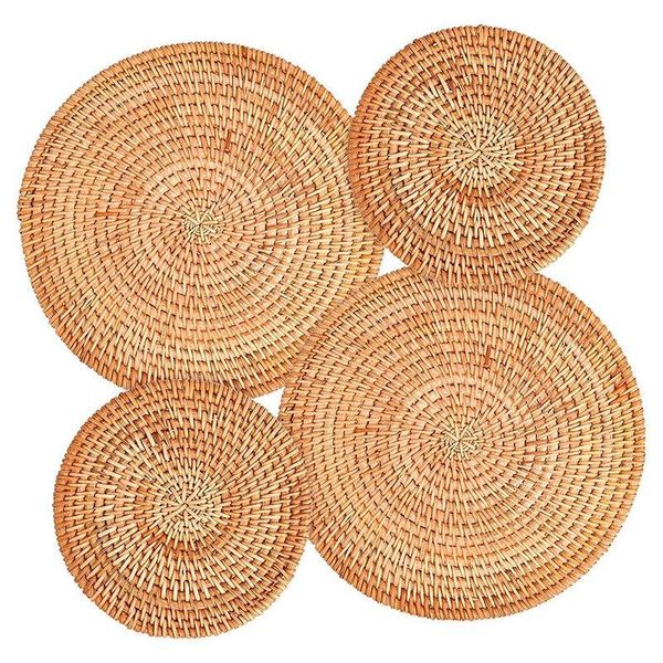 mats & pads 4 pack handwoven rattan coasters,table woven trivet for dishes plates cup,pot holder table,heat resistant
mats & pads 4 pack handwoven rattan coasters,table woven trivet for dishes plates cup,pot holder table,heat resistant
