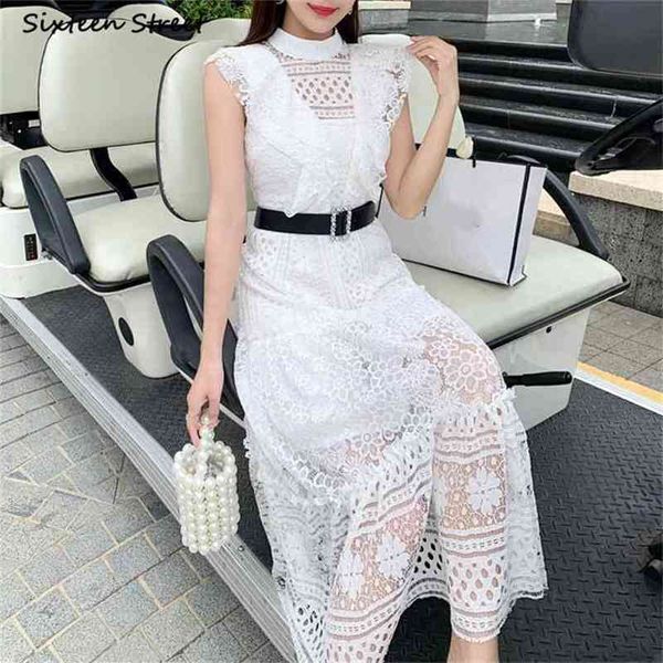 white maxi dresses for women summer runway design evening party woman vestidos o-neck lace long female luxury 210603, Black;gray
white maxi dresses for women summer runway design evening party woman vestidos o-neck lace long female luxury 210603, Black;gray