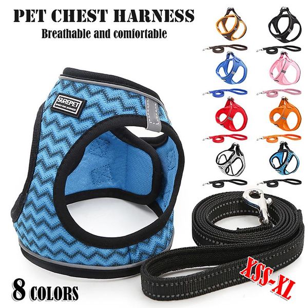 nylon mesh puppy cat harnesses vest reflective dog harness and leash set for chihuahua pug small medium walking lead collars & leashes
nylon mesh puppy cat harnesses vest reflective dog harness and leash set for chihuahua pug small medium walking lead collars & leashes