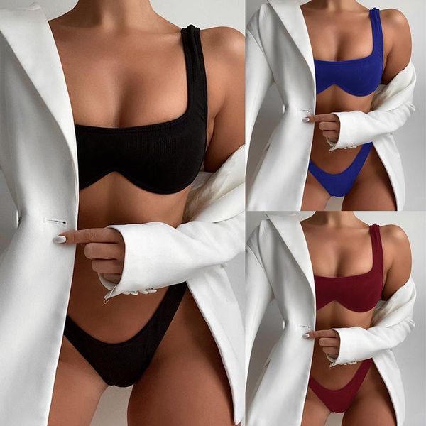 women's swimwear swimsuit female push up bikini solid women high waisted set biquini bather bathing suit swimming suits, White;black
women's swimwear swimsuit female push up bikini solid women high waisted set biquini bather bathing suit swimming suits, White;black