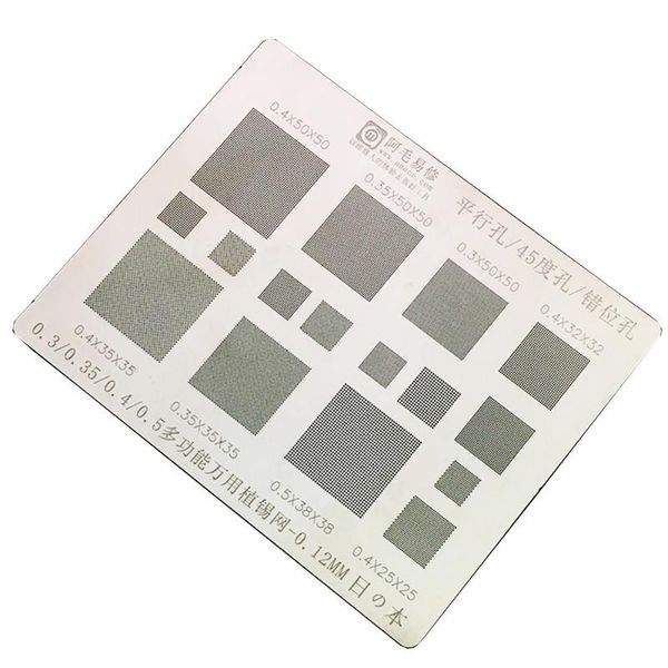 cell phone repairing tools amao universal bga reballing solder stencil plant tin net 0.3/0.35/0.4/0.5 0.4x50x50
cell phone repairing tools amao universal bga reballing solder stencil plant tin net 0.3/0.35/0.4/0.5 0.4x50x50