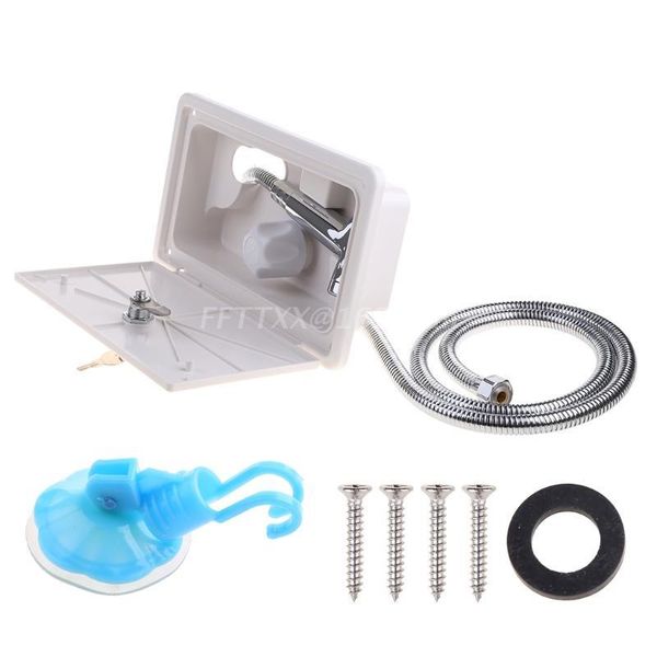 parts rv shower box kit with lock-includes faucet hose wand for boat marine camper motorhome caravan
parts rv shower box kit with lock-includes faucet hose wand for boat marine camper motorhome caravan