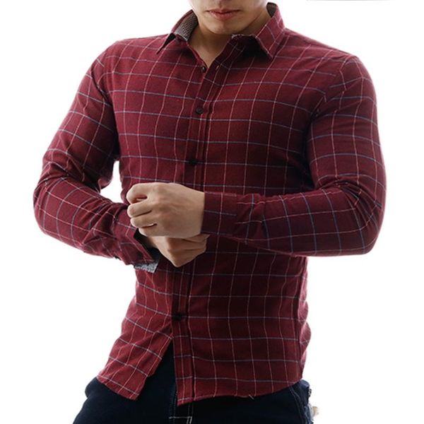 men's cotton casual shirts plaid square collar men clothing botton regular-fit soft long sleeve shirt for s0115, White;black
men's cotton casual shirts plaid square collar men clothing botton regular-fit soft long sleeve shirt for s0115, White;black