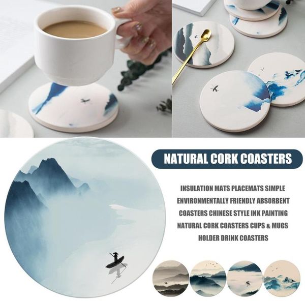 insulation mats placemats absorbent coasters chinese style ink painting natural cork cups mugs holder drink & pads
insulation mats placemats absorbent coasters chinese style ink painting natural cork cups mugs holder drink & pads