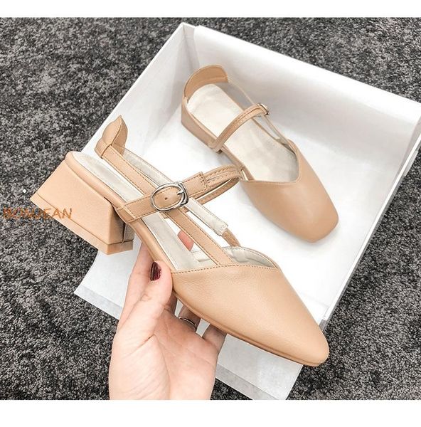 dress shoes women elegant buckle square heel sandals vintage toe leather woman fashion mary jane solid ladies, Black
dress shoes women elegant buckle square heel sandals vintage toe leather woman fashion mary jane solid ladies, Black
