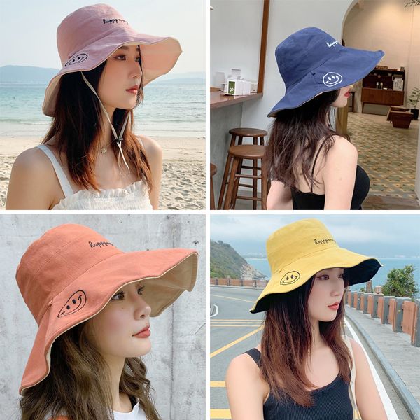 japanese double-sided wear sun hat with wide brim womens korean-style fashionable casual net red smiley summer. no.3, Blue;gray
japanese double-sided wear sun hat with wide brim womens korean-style fashionable casual net red smiley summer. no.3, Blue;gray