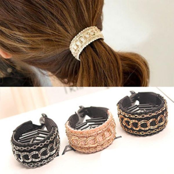 Hair Clips & Barrettes Earofcorn Accessories Chain Sewing Clip Side Korean Version Of The Horsetail Buckle Hairpin, Golden;silver
Hair Clips & Barrettes Earofcorn Accessories Chain Sewing Clip Side Korean Version Of The Horsetail Buckle Hairpin, Golden;silver