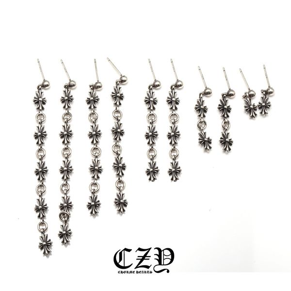 backs earrings long cross silver s925 sterling men's and women's simple versatile personality avant-garde, White
backs earrings long cross silver s925 sterling men's and women's simple versatile personality avant-garde, White