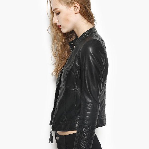 women's leather & faux short motorcycle women fashion slim black pu jackets 2021 spring autumn streetwear coat female clothes
women's leather & faux short motorcycle women fashion slim black pu jackets 2021 spring autumn streetwear coat female clothes