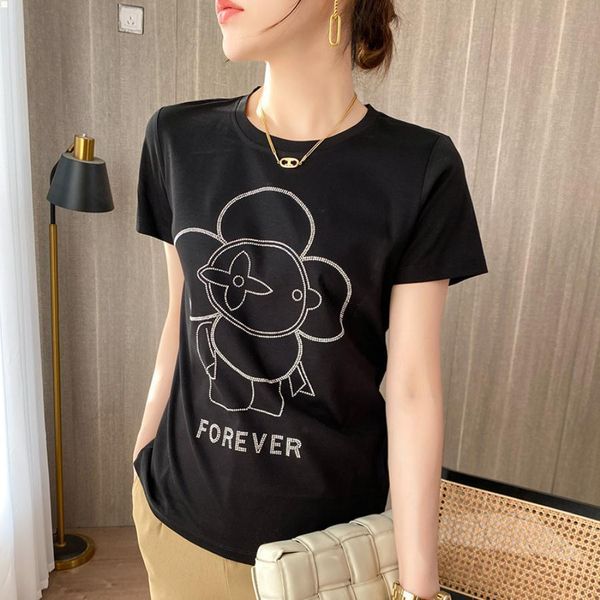 s xxl designers t shirts female t-shirt classic tshirt black crop cotton dress femme camisas de hombre casual women clothing luxurys clothes, White
s xxl designers t shirts female t-shirt classic tshirt black crop cotton dress femme camisas de hombre casual women clothing luxurys clothes, White