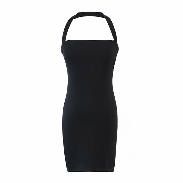 puwd women halter collar slim dress summer fashion ladies high street female double layer fabric mini 210427, Black;gray
puwd women halter collar slim dress summer fashion ladies high street female double layer fabric mini 210427, Black;gray