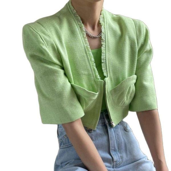 women's jackets ins vintage korean tassel short tweed jacket coat women casual thin crop fashion zipper streetwear outwear chaqueta muj, Black;brown
women's jackets ins vintage korean tassel short tweed jacket coat women casual thin crop fashion zipper streetwear outwear chaqueta muj, Black;brown
