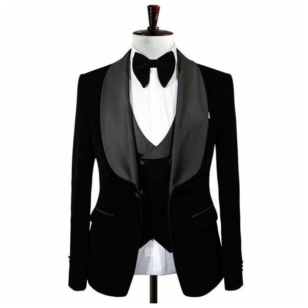 men's suits & blazers 3 pieces black men for dinner prom groom tuxedos wedding velvet formal blazer male fashion jacket vest with pants, White;black
men's suits & blazers 3 pieces black men for dinner prom groom tuxedos wedding velvet formal blazer male fashion jacket vest with pants, White;black