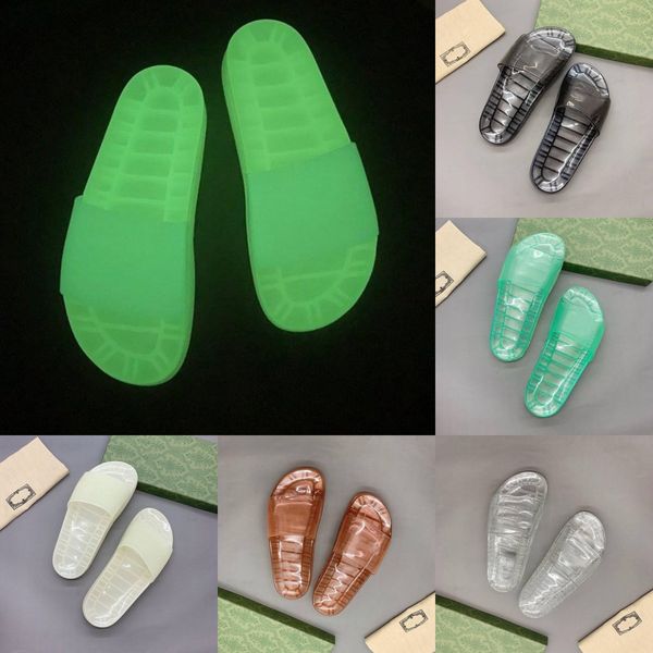 designer luminous slippers men women classic flat slide transparent couples sandals summer beach party rubber multicolor slides fluorescent, Black
designer luminous slippers men women classic flat slide transparent couples sandals summer beach party rubber multicolor slides fluorescent, Black