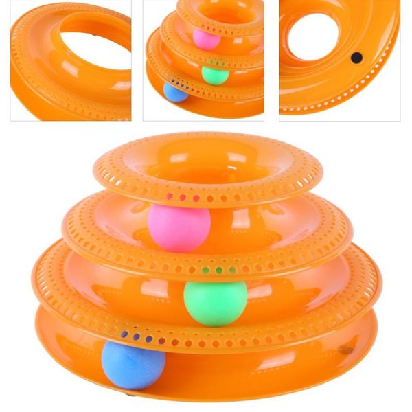 cat toys three levels pet plastic tower tracks disc intelligence amusement rides shelf training ball toy
cat toys three levels pet plastic tower tracks disc intelligence amusement rides shelf training ball toy