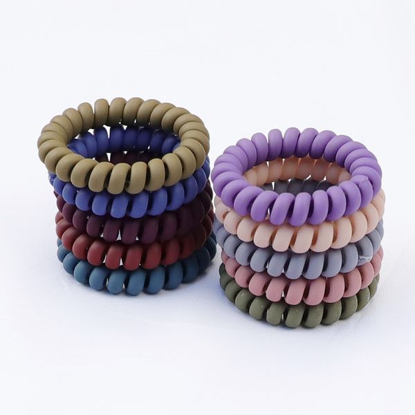 fashion matte phone line hair ring ladies large bracelet rubber bands stretch traceless cord hair jewelry, Pink
fashion matte phone line hair ring ladies large bracelet rubber bands stretch traceless cord hair jewelry, Pink