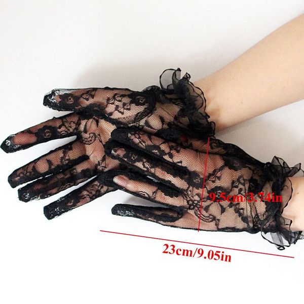 five fingers gloves vintage women black lace short sheer wrist length floral for bride dinner party banquets breathable, Blue;gray
five fingers gloves vintage women black lace short sheer wrist length floral for bride dinner party banquets breathable, Blue;gray