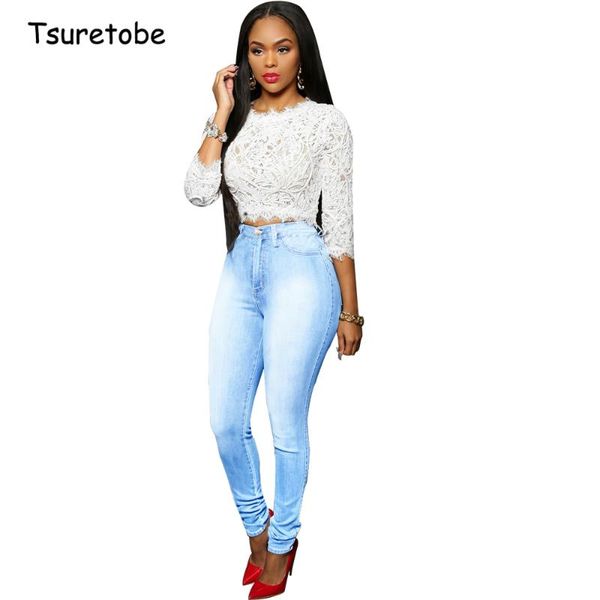 tsuretobe plus size bodycon jeans woman slim mid waist denim pencil pants elastic lady fashion skinny trousers female women's, Blue
tsuretobe plus size bodycon jeans woman slim mid waist denim pencil pants elastic lady fashion skinny trousers female women's, Blue