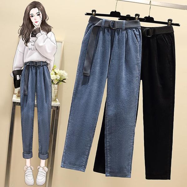 women's pants & capris blue black corduroy haroun plus large size oversize korean vintage autumn clothing high waist trousers fashion, Black;white
women's pants & capris blue black corduroy haroun plus large size oversize korean vintage autumn clothing high waist trousers fashion, Black;white
