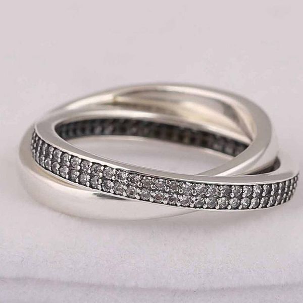 cluster rings original 925 sterling silver pan shiny double row with crystal interlaced ring for women wedding party fashion jewelry, Golden;silver
cluster rings original 925 sterling silver pan shiny double row with crystal interlaced ring for women wedding party fashion jewelry, Golden;silver