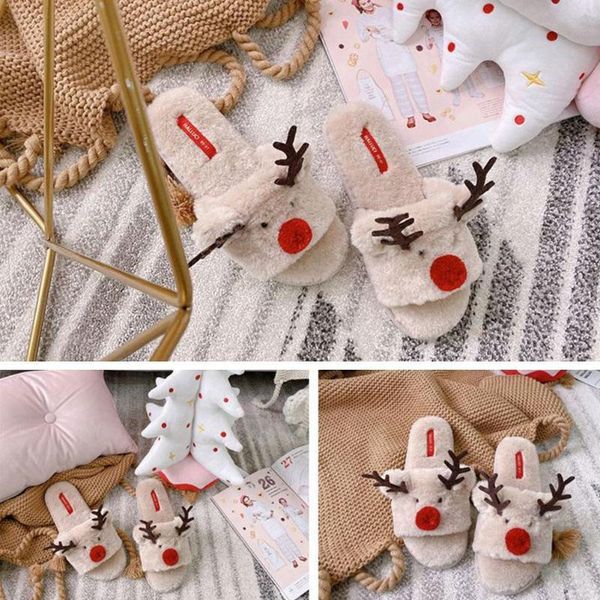 cute christmas elk warm velvet soft women slipers winter non-slipe xmas slippers 36-38 deer female indoor shoes bedroom siz c8c1, Black
cute christmas elk warm velvet soft women slipers winter non-slipe xmas slippers 36-38 deer female indoor shoes bedroom siz c8c1, Black