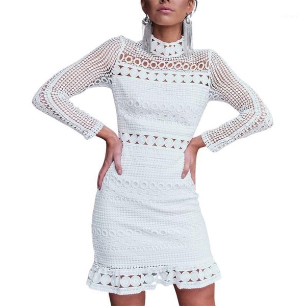 casual dresses women fashion slim lace dress elegant long sleeve solid color turtleneck mini ladies bodycon dinner party, Black;gray
casual dresses women fashion slim lace dress elegant long sleeve solid color turtleneck mini ladies bodycon dinner party, Black;gray