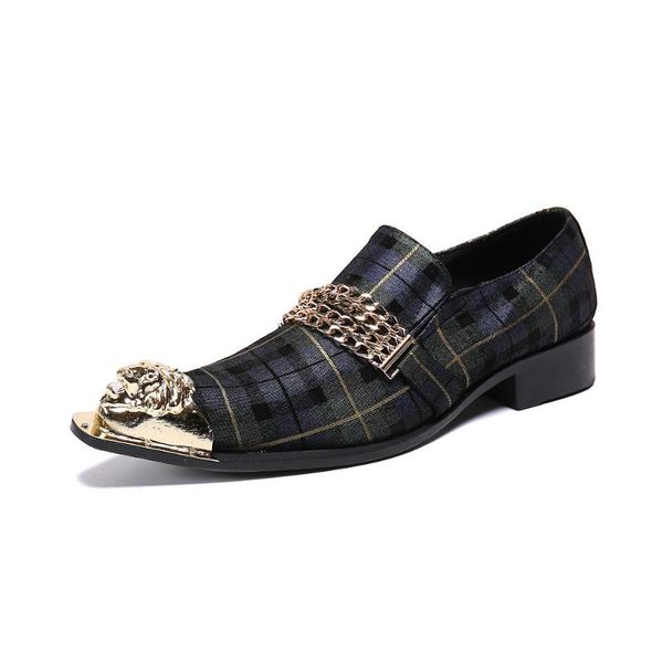 men shoes arrival dress business leather slip on footwear formal for wedding party office, Black