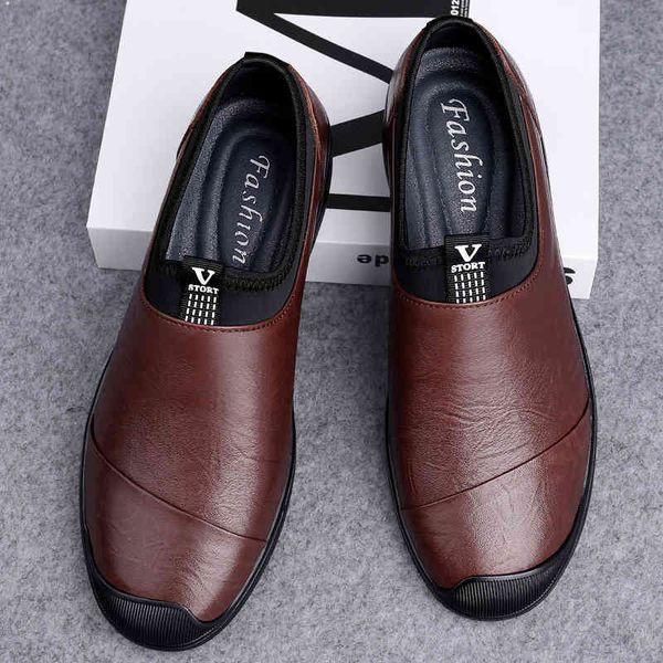 dress shoes men genuine leather slip on casual s sneakers autumn summer loafers vintage classic luxury male flats l2bj, Black
dress shoes men genuine leather slip on casual s sneakers autumn summer loafers vintage classic luxury male flats l2bj, Black