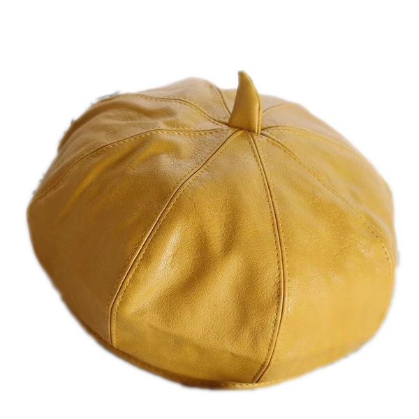 berets black pu leather hat painter beret female japanese korean version of the octagonal british retro pumpkin tide, Blue;gray
berets black pu leather hat painter beret female japanese korean version of the octagonal british retro pumpkin tide, Blue;gray