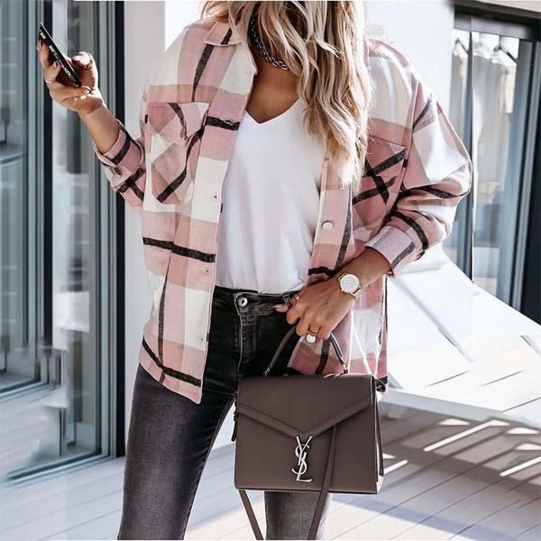 women's jackets outerwear and coats autumn winter long sleeve turn-down collar plaid print female casual elegant jacket feminine, Black;brown
women's jackets outerwear and coats autumn winter long sleeve turn-down collar plaid print female casual elegant jacket feminine, Black;brown