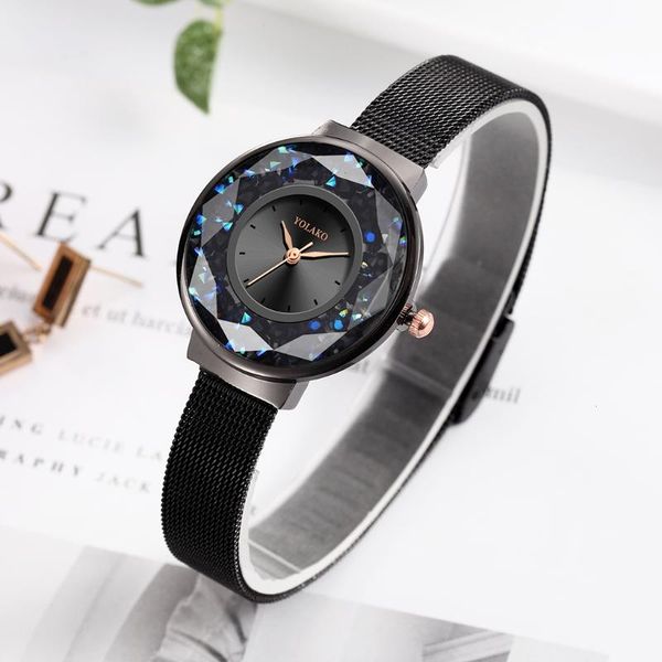 wristwatches 2021 relogio feminino yolako fashion black watches women luxury crystal stainless steel mesh band quartz, Slivery;brown
wristwatches 2021 relogio feminino yolako fashion black watches women luxury crystal stainless steel mesh band quartz, Slivery;brown