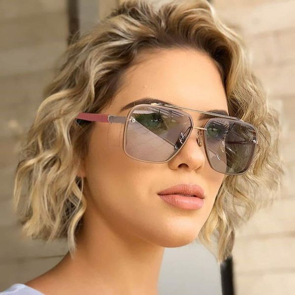 sunglasses fashion men double bridge women tea shades driving sun glasses for female unisex, White;black
sunglasses fashion men double bridge women tea shades driving sun glasses for female unisex, White;black