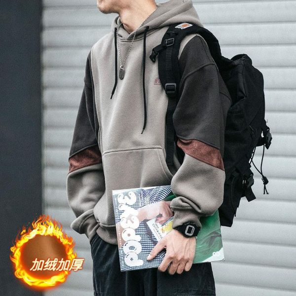 men's hoodies & sweatshirts 2021 autumn and winter youth fleece thickened hooded long sleeve pullover loose casual multi-color coat, Black
men's hoodies & sweatshirts 2021 autumn and winter youth fleece thickened hooded long sleeve pullover loose casual multi-color coat, Black