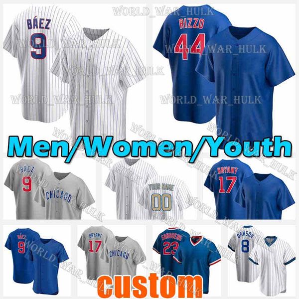 9 javier baez jersey 44 anthony rizzo 17 kris bryant 23 ryne sandberg cub 8 andre dawson 13 david bote custom willson contreras ernie banks, Blue;black
9 javier baez jersey 44 anthony rizzo 17 kris bryant 23 ryne sandberg cub 8 andre dawson 13 david bote custom willson contreras ernie banks, Blue;black