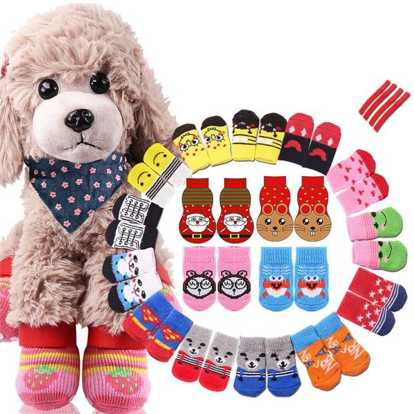 dog apparel 1set/4pcs christmas year cartoon pet socks soft cotton cute non-slip warm sock for teddy cat accessories
dog apparel 1set/4pcs christmas year cartoon pet socks soft cotton cute non-slip warm sock for teddy cat accessories