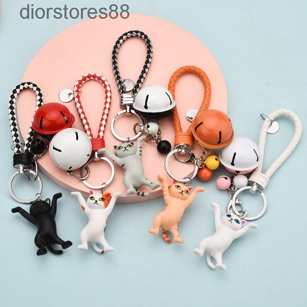 key chain creative cartoon woven rope cute dancing cat male and female couple car bag, Silver
key chain creative cartoon woven rope cute dancing cat male and female couple car bag, Silver