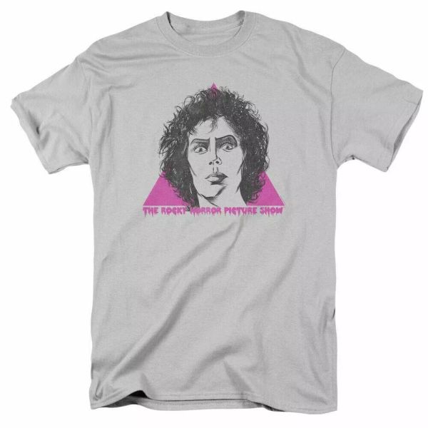 the rocky horror picture show frank face t shirt licensed horror movie silver, White;black
the rocky horror picture show frank face t shirt licensed horror movie silver, White;black
