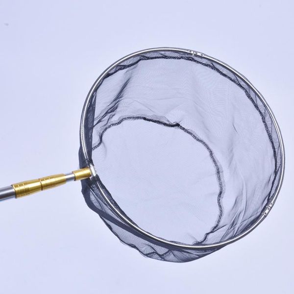 fishing accessories stainless steel frame folding net brail head round small mesh hand landing
fishing accessories stainless steel frame folding net brail head round small mesh hand landing