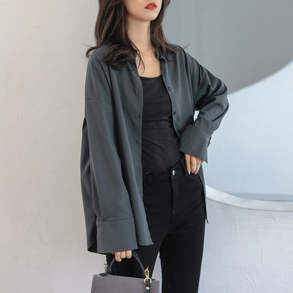 women's blouses & shirts spring autumn korea fashion women long sleeve loose shirts all-matched casual blusas turn-down col, White
women's blouses & shirts spring autumn korea fashion women long sleeve loose shirts all-matched casual blusas turn-down col, White
