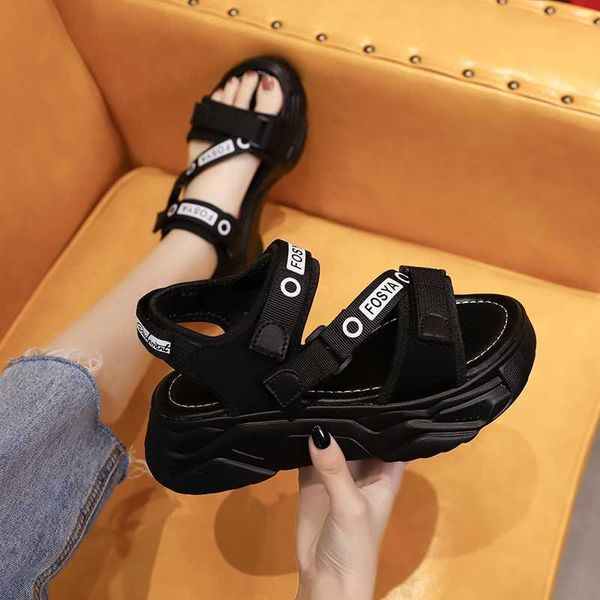 sandals women wedge casual shoes heels outdoor ins trend cool platform female beach summer 2021, Black
sandals women wedge casual shoes heels outdoor ins trend cool platform female beach summer 2021, Black