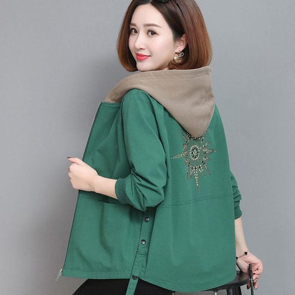 women's jackets lucyever 2021 autumn jacket casual long sleeve zipper hooded coat woman plus size 4xl windbreaker female, Black;brown
women's jackets lucyever 2021 autumn jacket casual long sleeve zipper hooded coat woman plus size 4xl windbreaker female, Black;brown