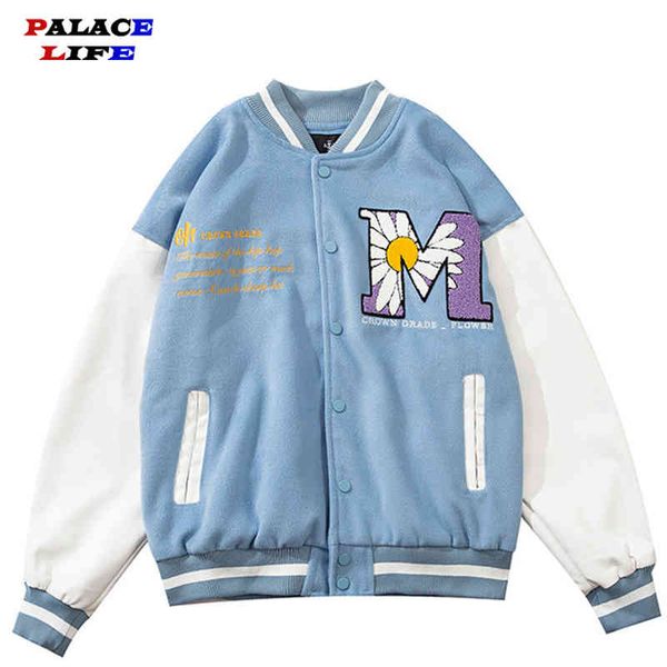 hip hop patchwork baseball mens letter daisy flowers patch leather bomber ets men spring oversized streetwear coats, Black
hip hop patchwork baseball mens letter daisy flowers patch leather bomber ets men spring oversized streetwear coats, Black