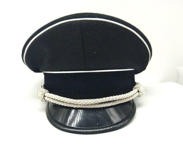 wide brim hats wwii german elite officer visor hat cap black & chin pipe silver cord 57 58 59 60 61cm reproduction military, Blue;gray
wide brim hats wwii german elite officer visor hat cap black & chin pipe silver cord 57 58 59 60 61cm reproduction military, Blue;gray