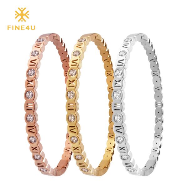 fine4u b088 roman numeral cuff bracelet 316l stainless steel bracelets & bangles for women wedding zircons jewelry 3 colors, Golden;silver
fine4u b088 roman numeral cuff bracelet 316l stainless steel bracelets & bangles for women wedding zircons jewelry 3 colors, Golden;silver