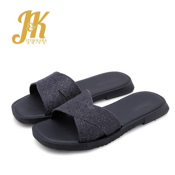 slippers jk woman open toe footwear bling microfiber fashion outside slides shoes female flat women 2021 summer, Black
slippers jk woman open toe footwear bling microfiber fashion outside slides shoes female flat women 2021 summer, Black